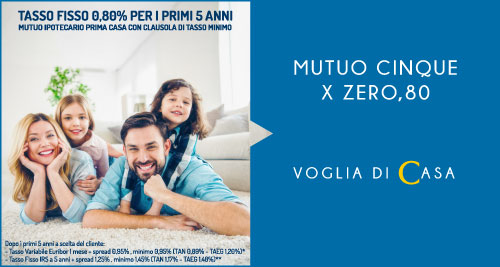 Immagine prodotto Mutuo Cinque Per 080